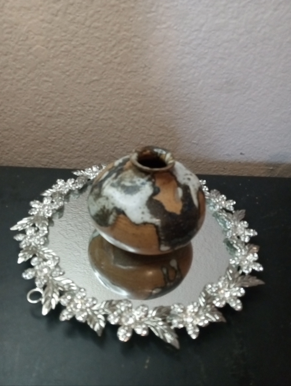GORGEOUS Signed David Farrel Westmoore NC Art Studio Drip Glaze Depose Vase
